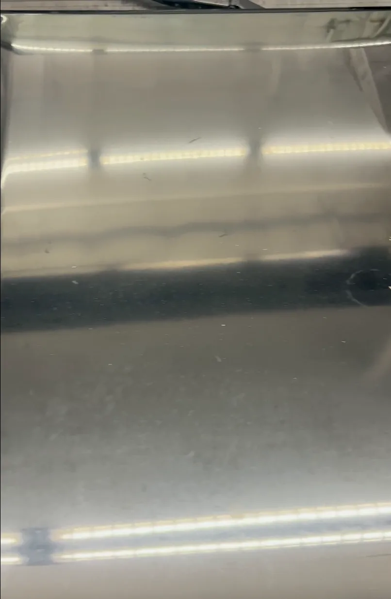 Paint before correction, dull with swirl marks